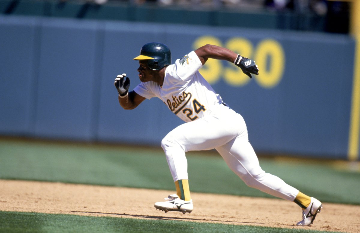 Rickey Henderson of the Oakland A's.