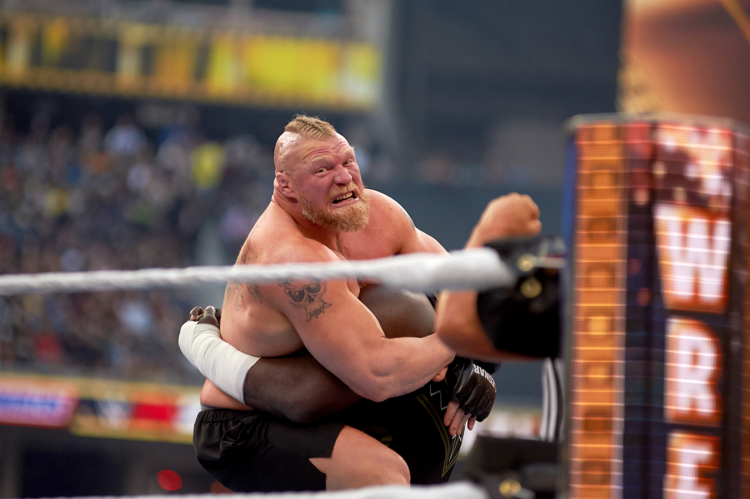 Brock Lesnar Returns, Disrupts John Cena On WWE SmackDown