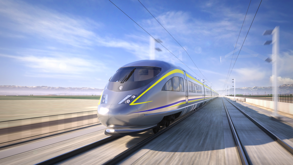 California High Speed Rail Rendering