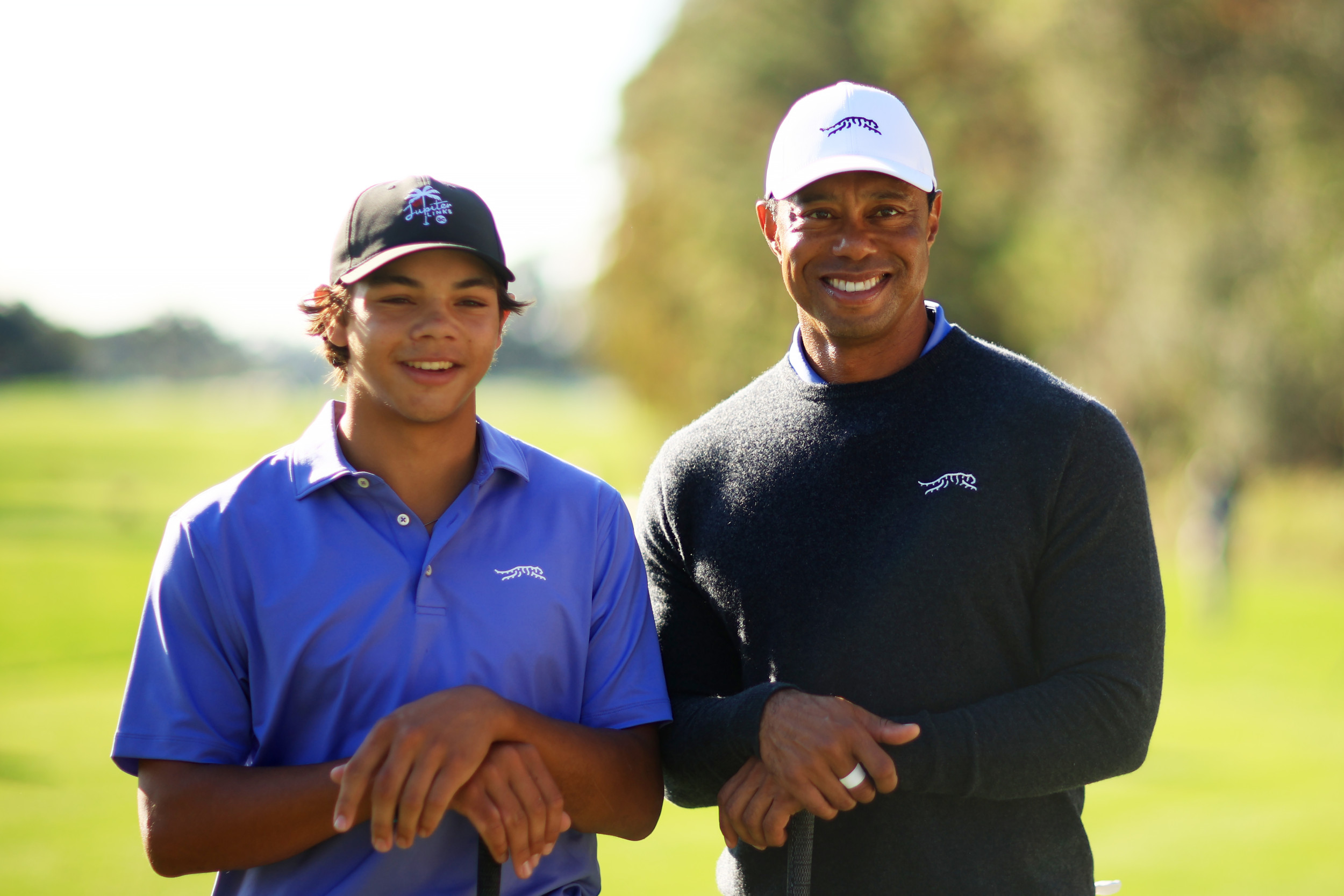 Tiger Woods Son Charlie Hits Epic Hole in One While Alongside Father