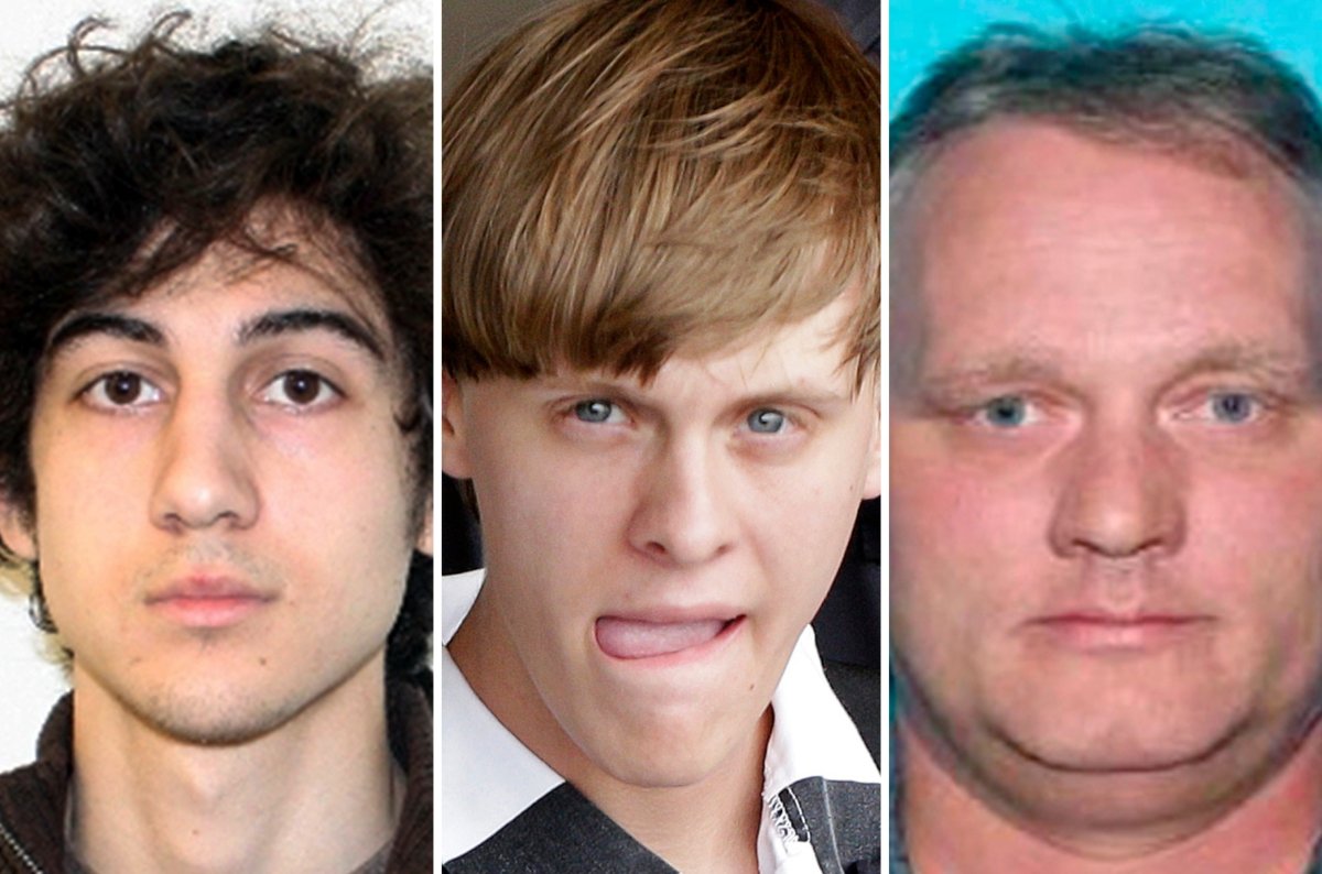 Dzhokhar Tsarnaev, Dylann Roof and Robert Bowers