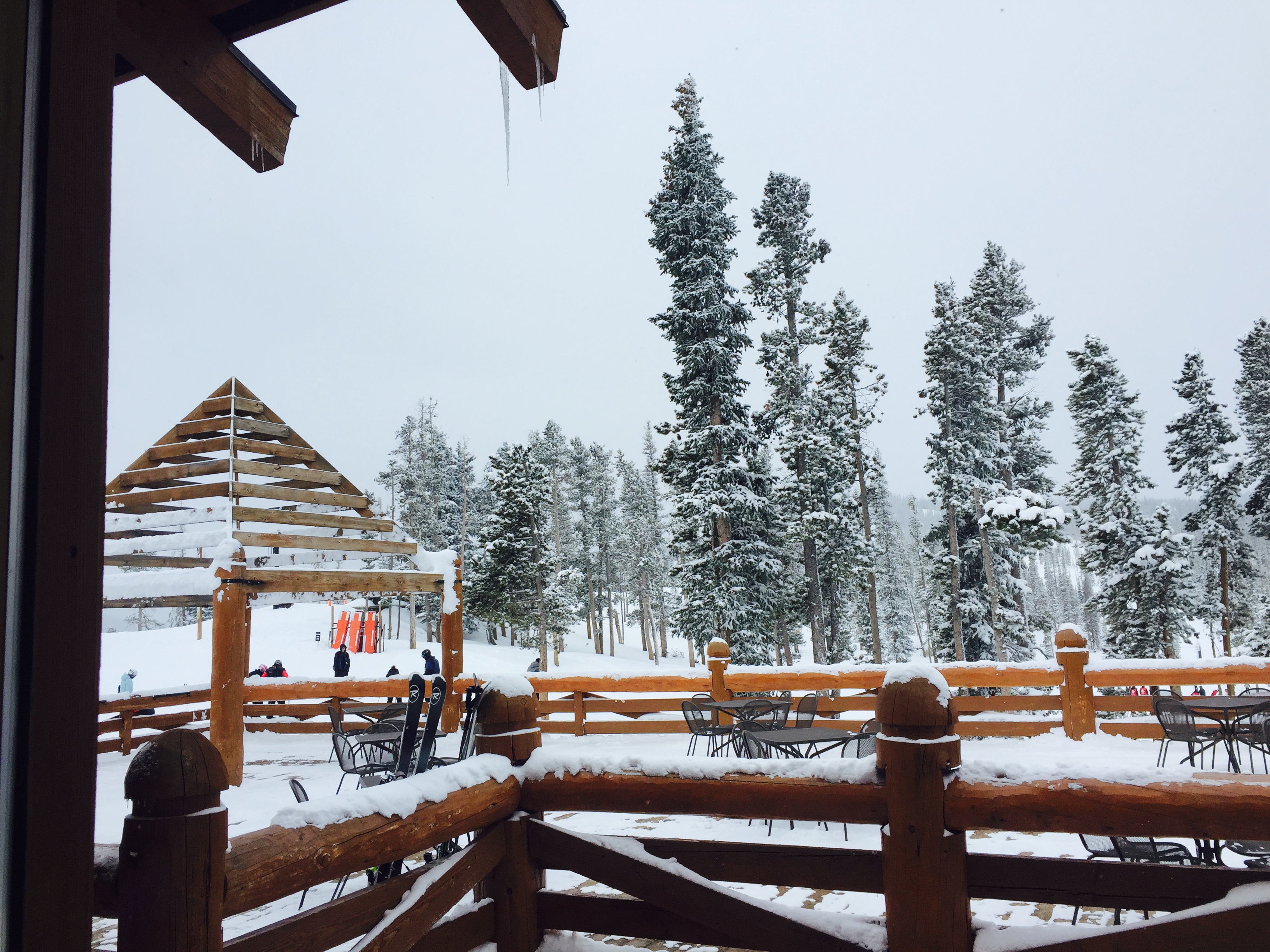 A snowy ski resort. (Getty)