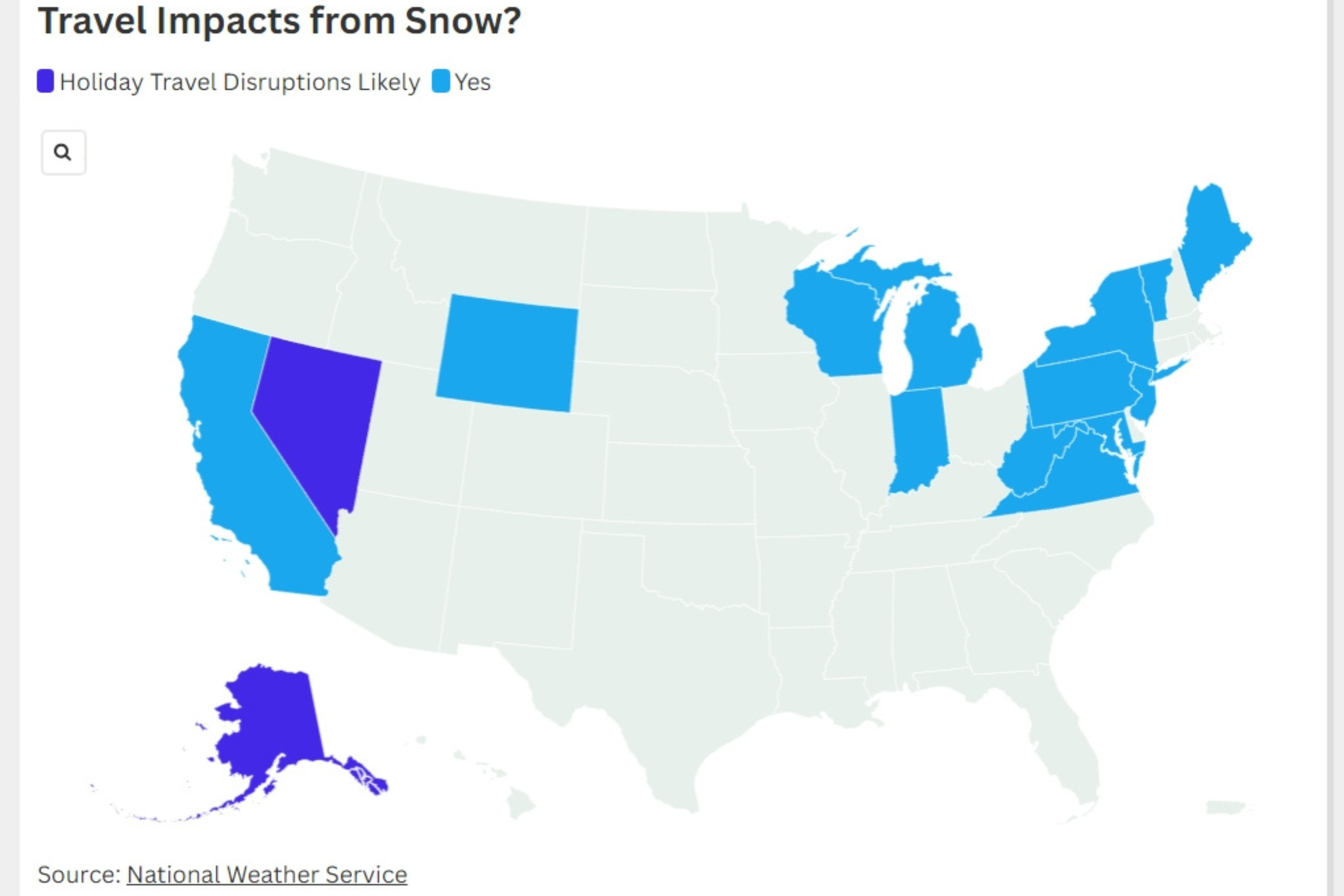 Holiday Weather Updates: Winter advisories in 13 states