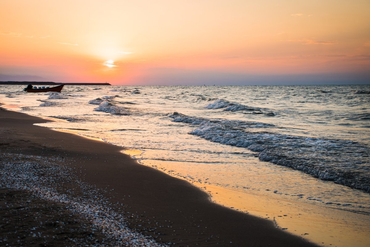 The Iranian Caspian Sea coast