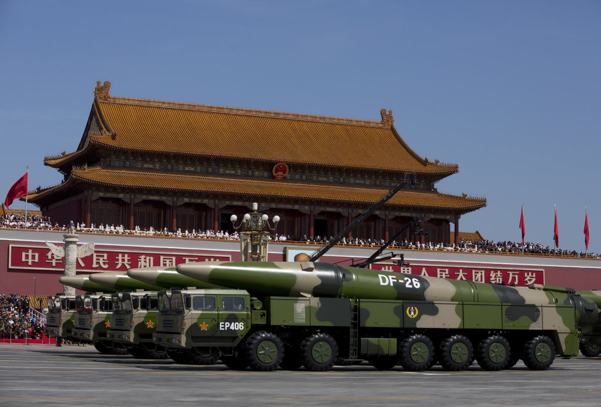 China Displays DF-26 Ballistic Missiles