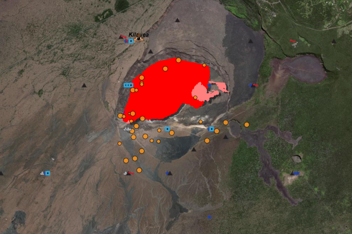 map of  Kilauea