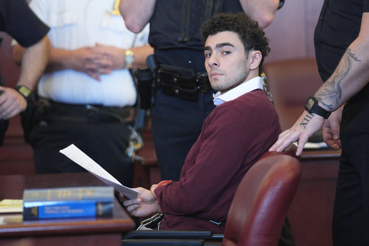 Luigi Mangione during his arraignment 