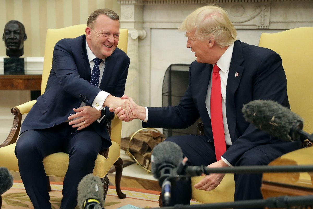 Trump Meets Denmark Leader Lars Lokke Rasmussen