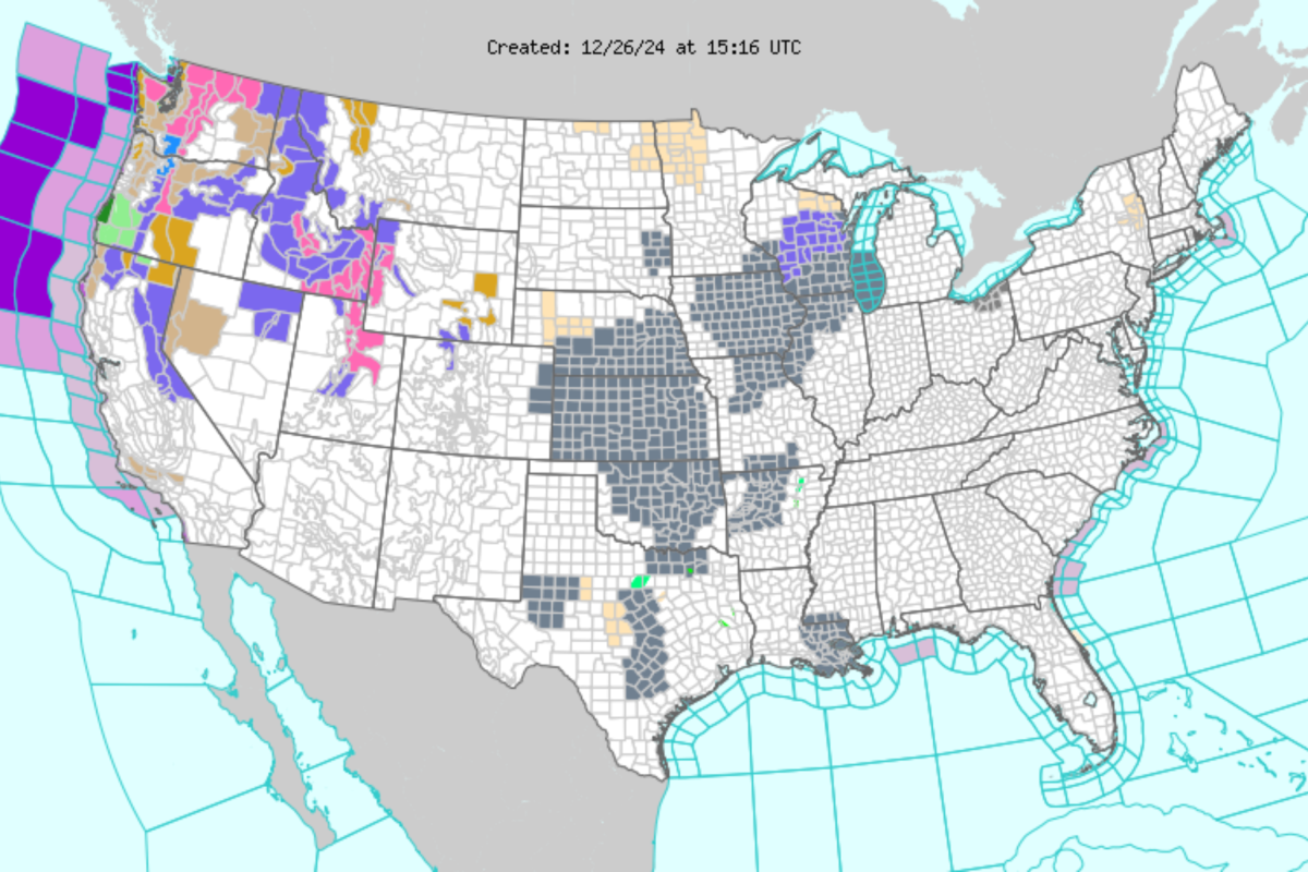 Atmospheric river impacts 8 states