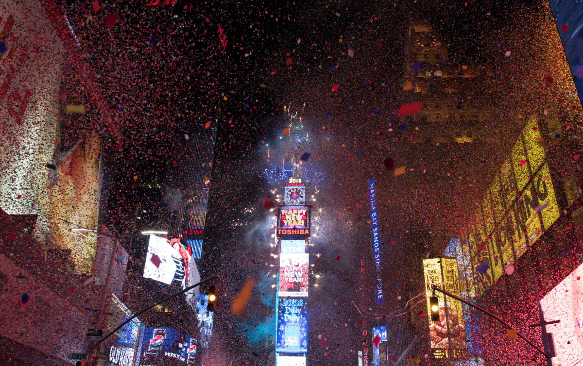 New York Ball Drop Times Square