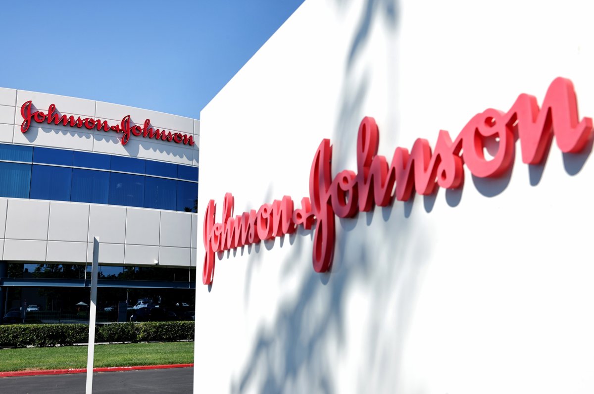 The Johnson & Johnson logo is displayed 