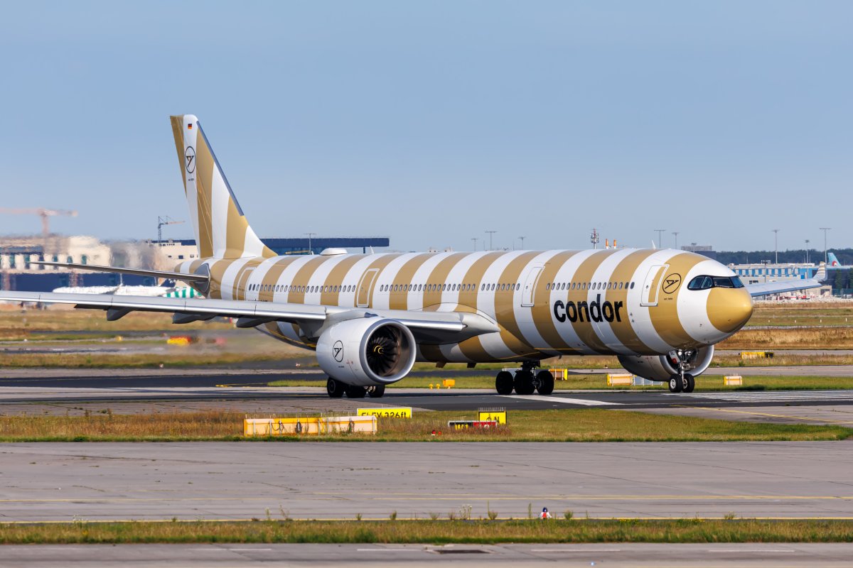 Condor plane seen at Frankfurt Airport 