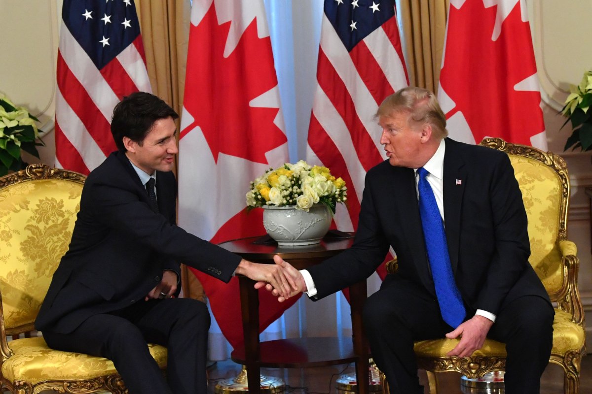 Donald Trump and Justin Trudeau 