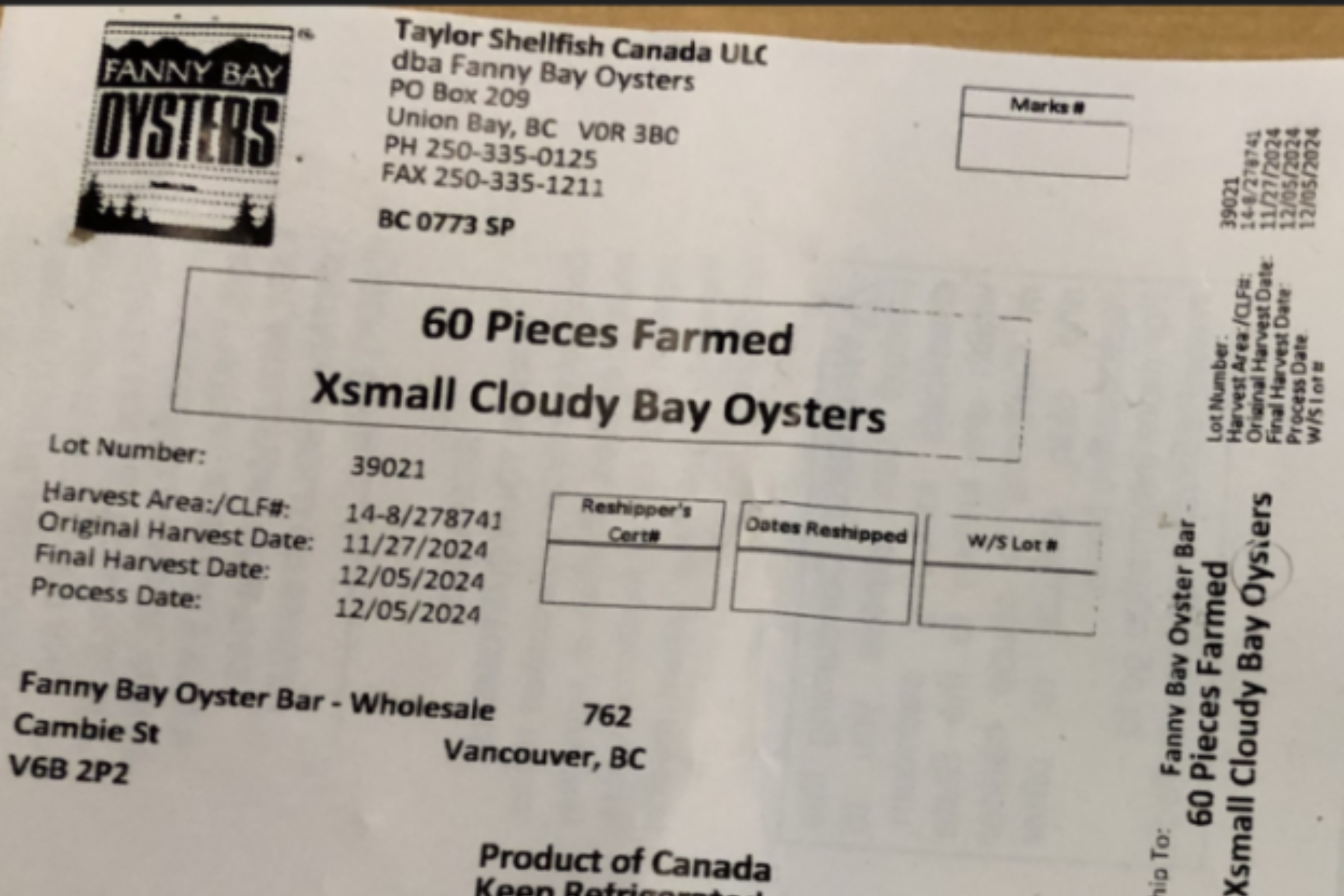 Seafood Recall Issued for US and Canada With 'Severe Illness' Warning