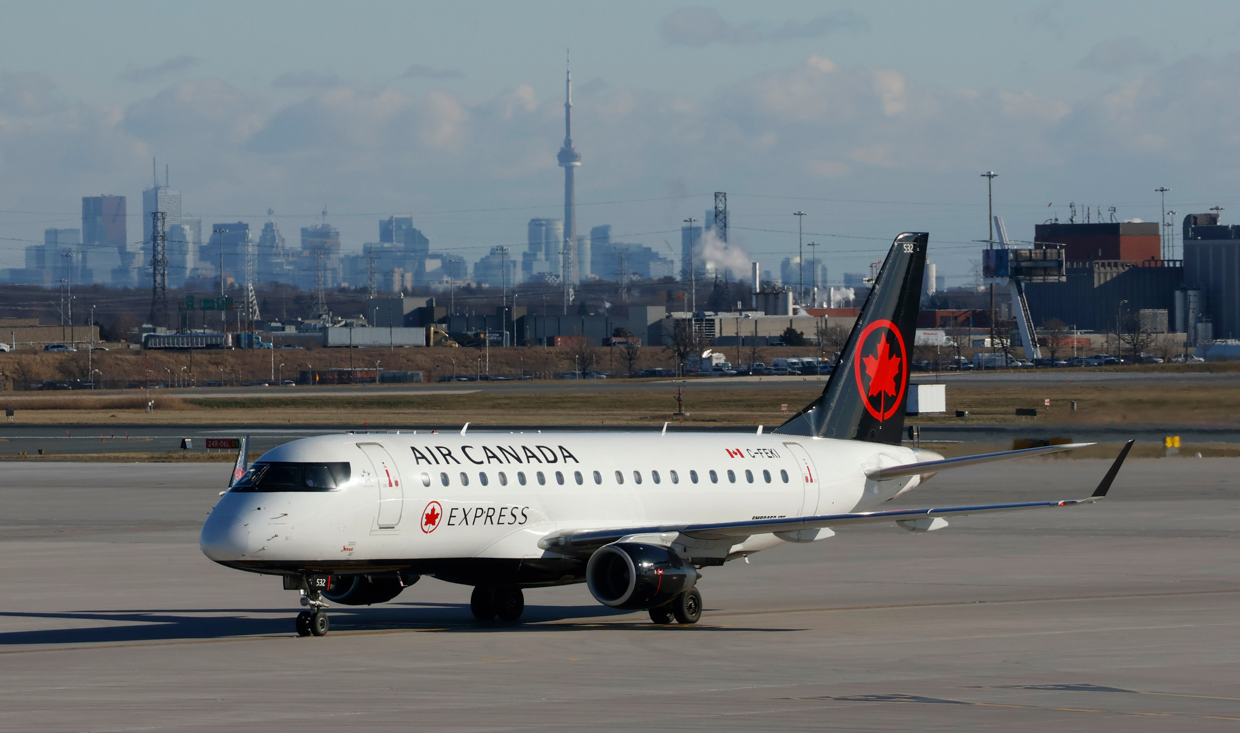 Air Canada flight catches fire during crash landing