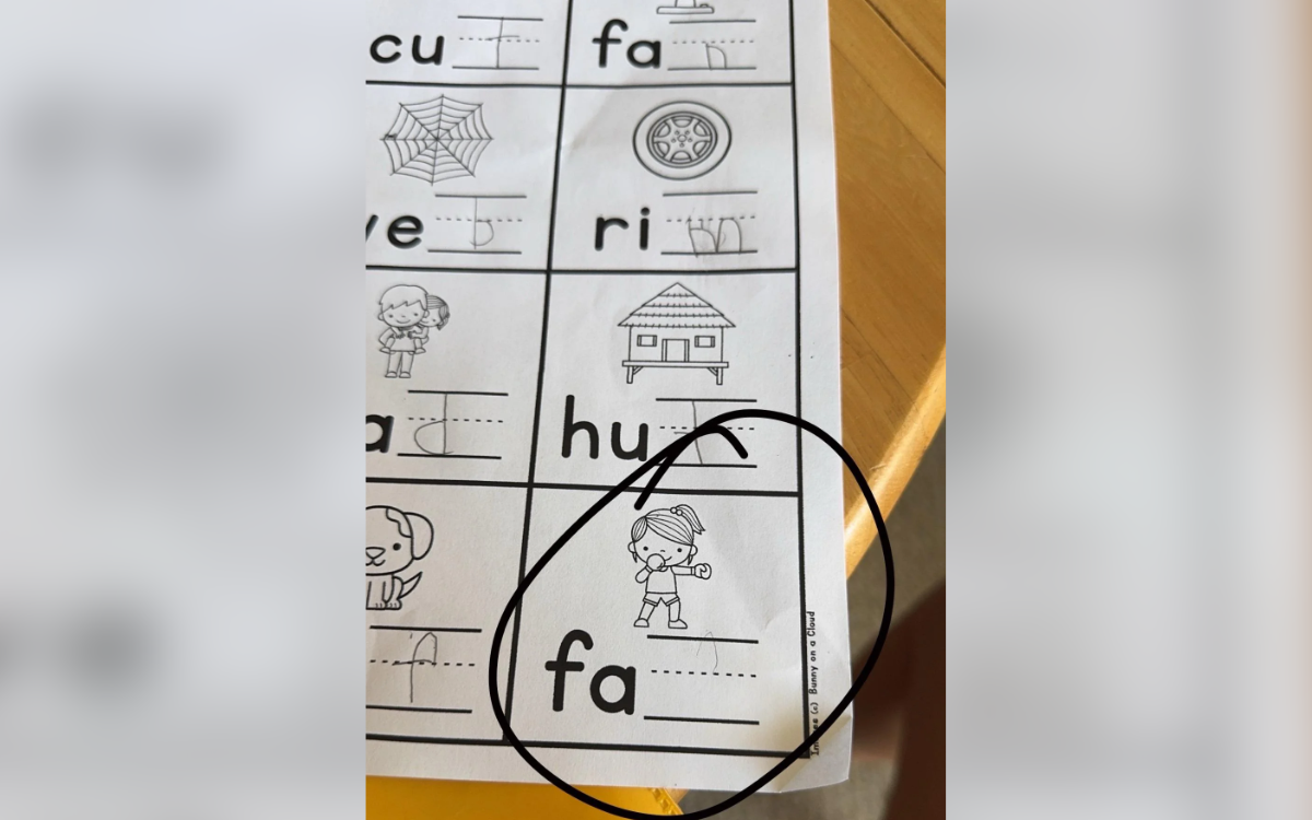 Dad baffled by son's kindergarten homework: 