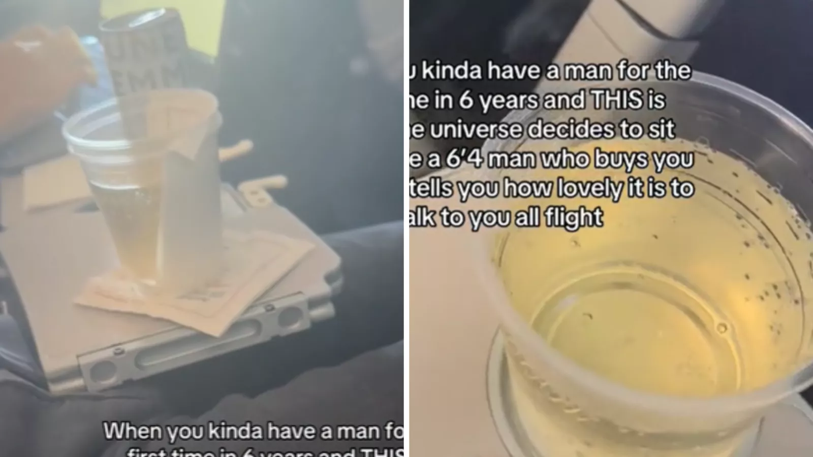 Woman can't believe whom she sat next to on flight, asks universe "why"