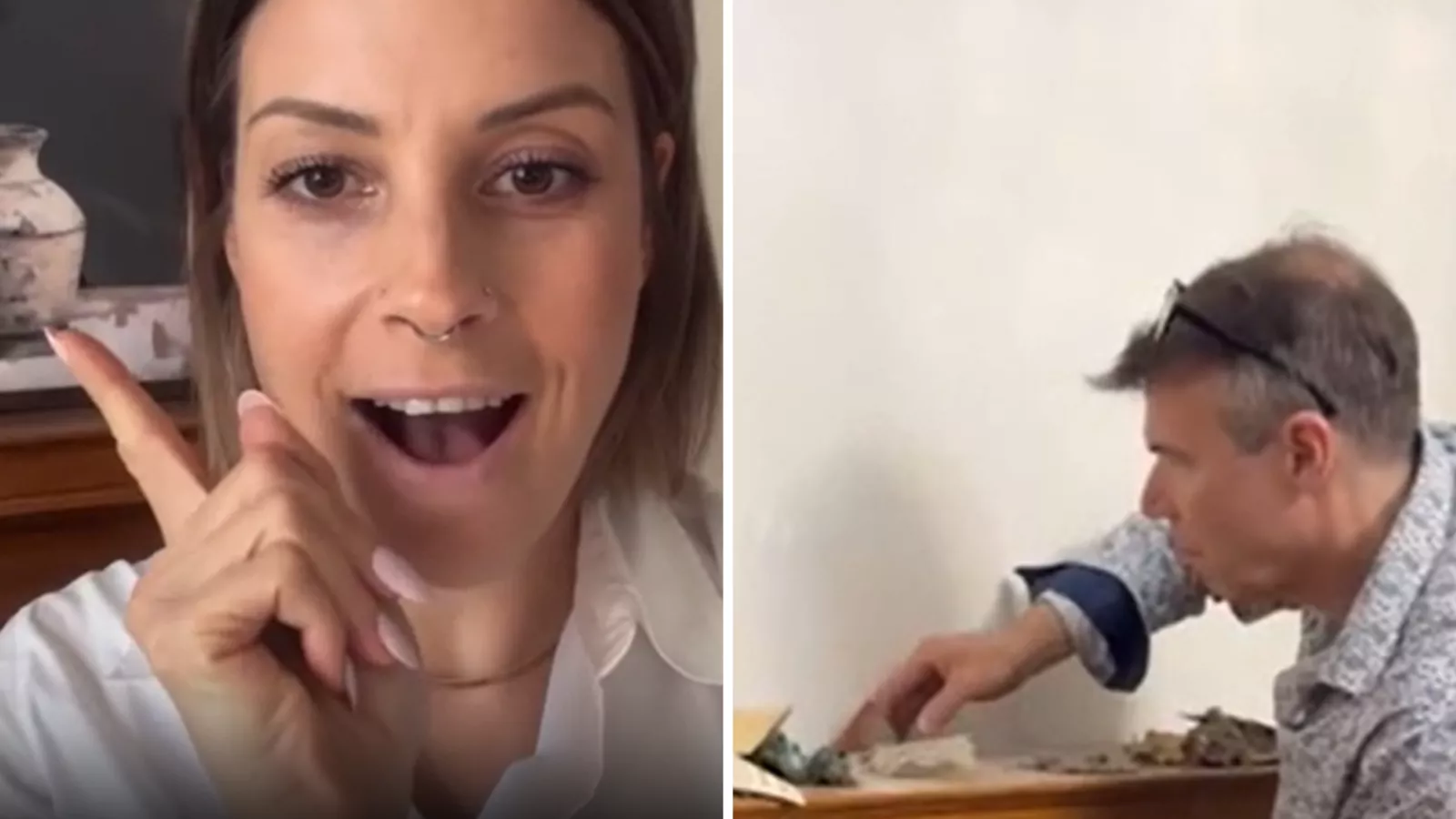 Phone dropped down fireplace in 1894 house -- shock at what else woman finds