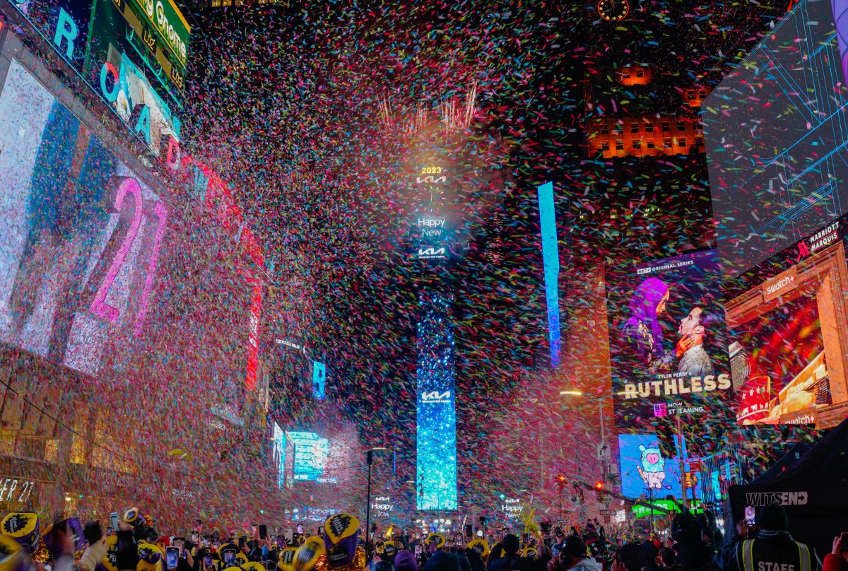 New Year's Eve celebration in Times Square 2023