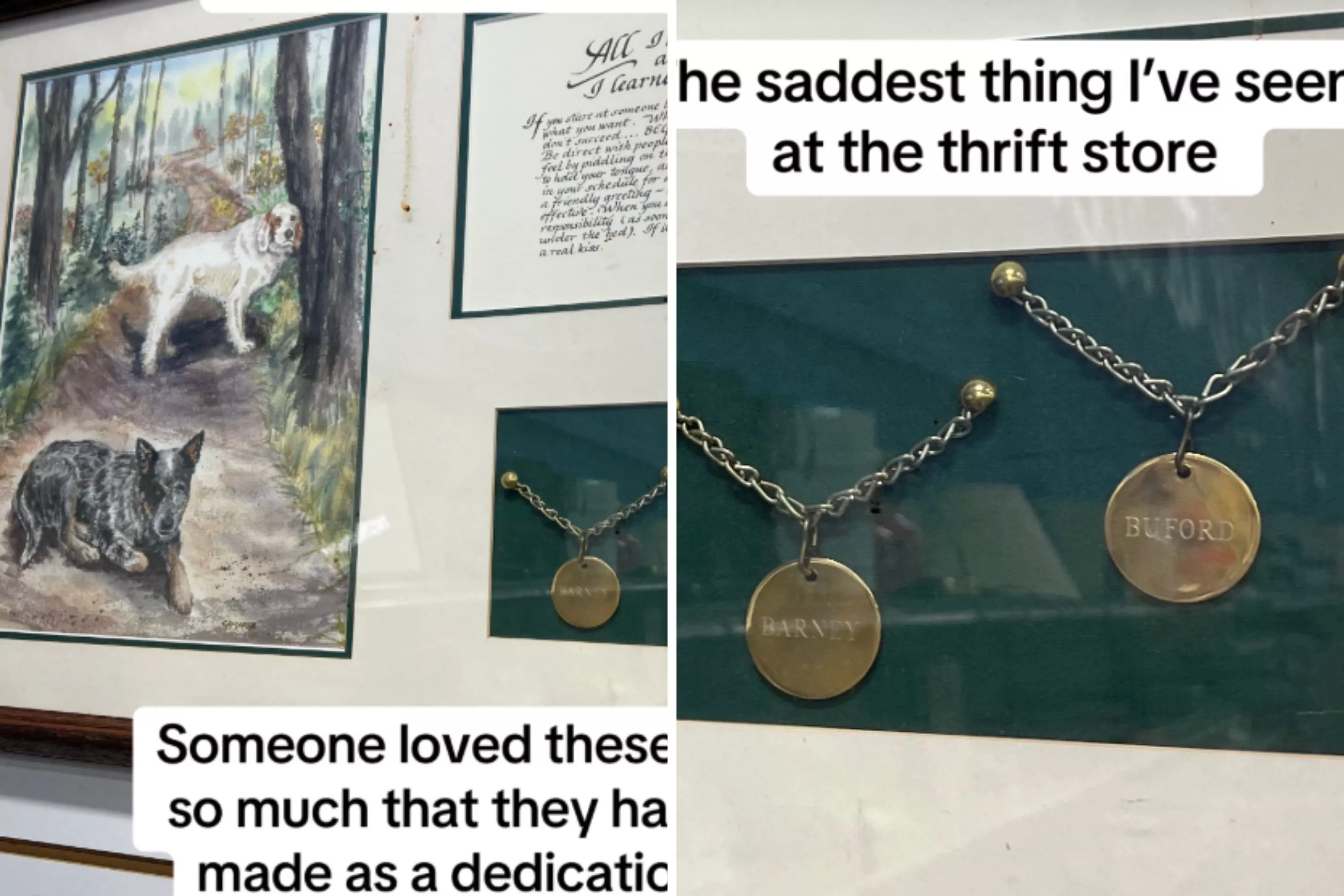 Tears as woman shares 'saddest thing' she ever found in a thrift shop