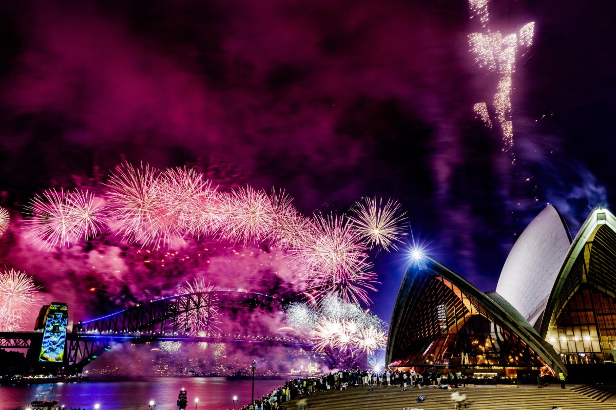 Fireworks 2025 New Year's Sydney Australia 