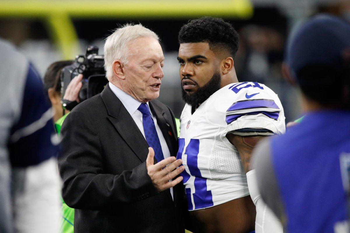 Cowboys' Jerry Jones and Ezekiel Elliott