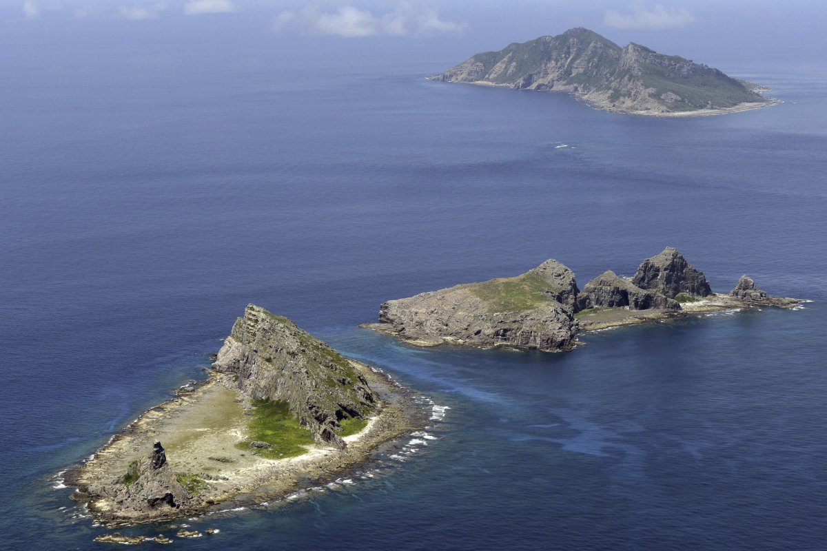 Aerial View of the Senkaku Islands