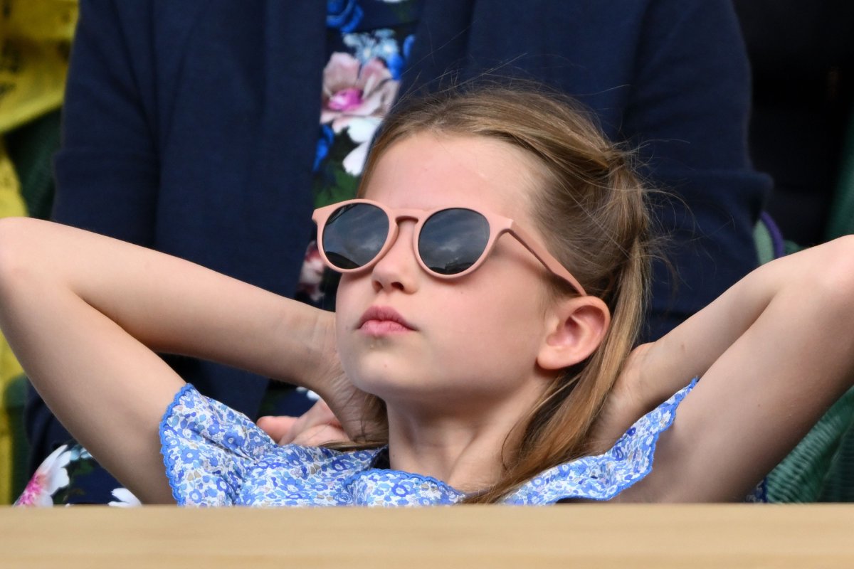 Princess Charlotte Relaxes During Wimbledon