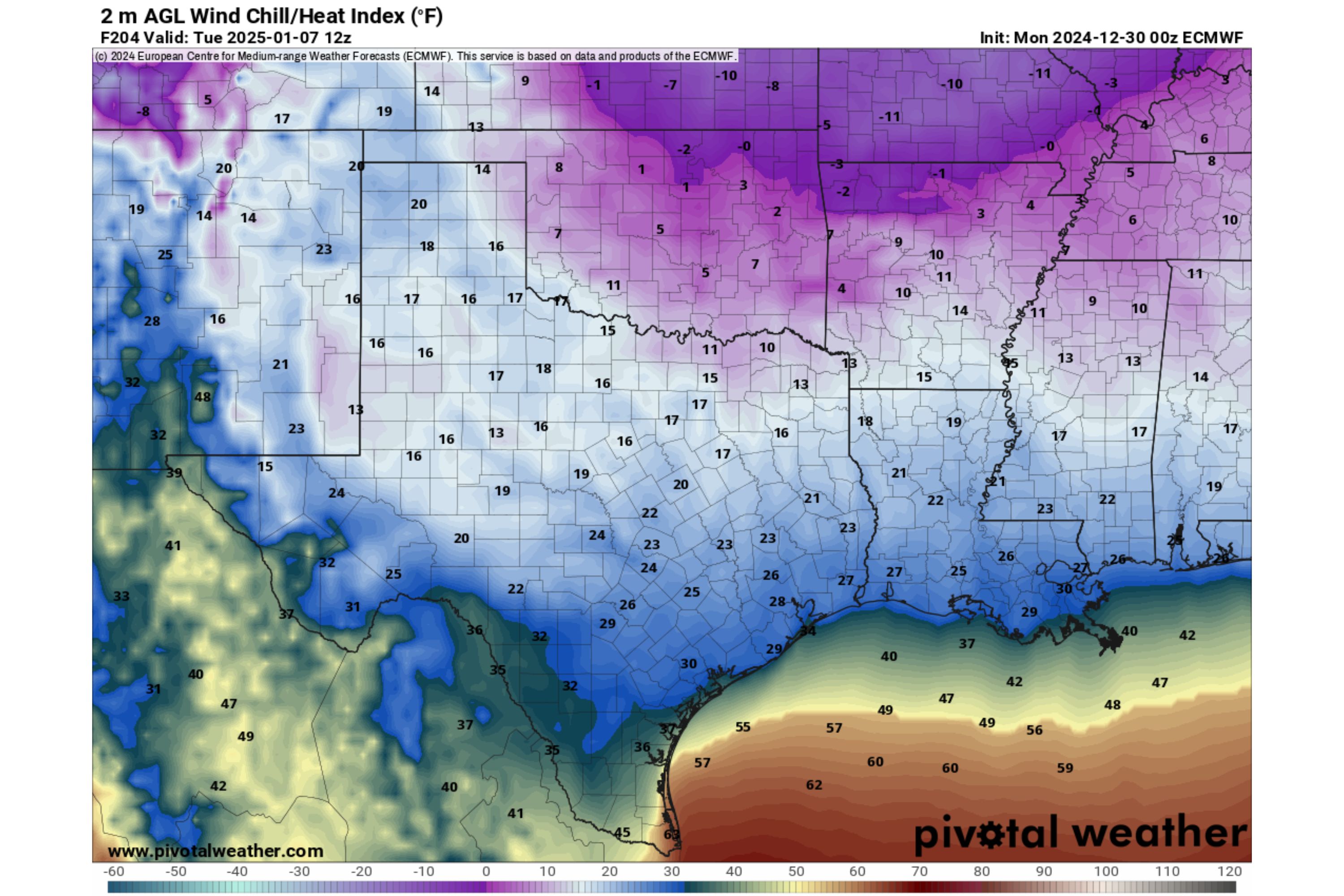 Texas Map Shows Counties Set to Freeze When Polar Vortex Hits - Newsweek