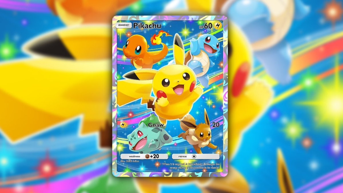 Pokemon TCG Pocket Pikachu full art splash