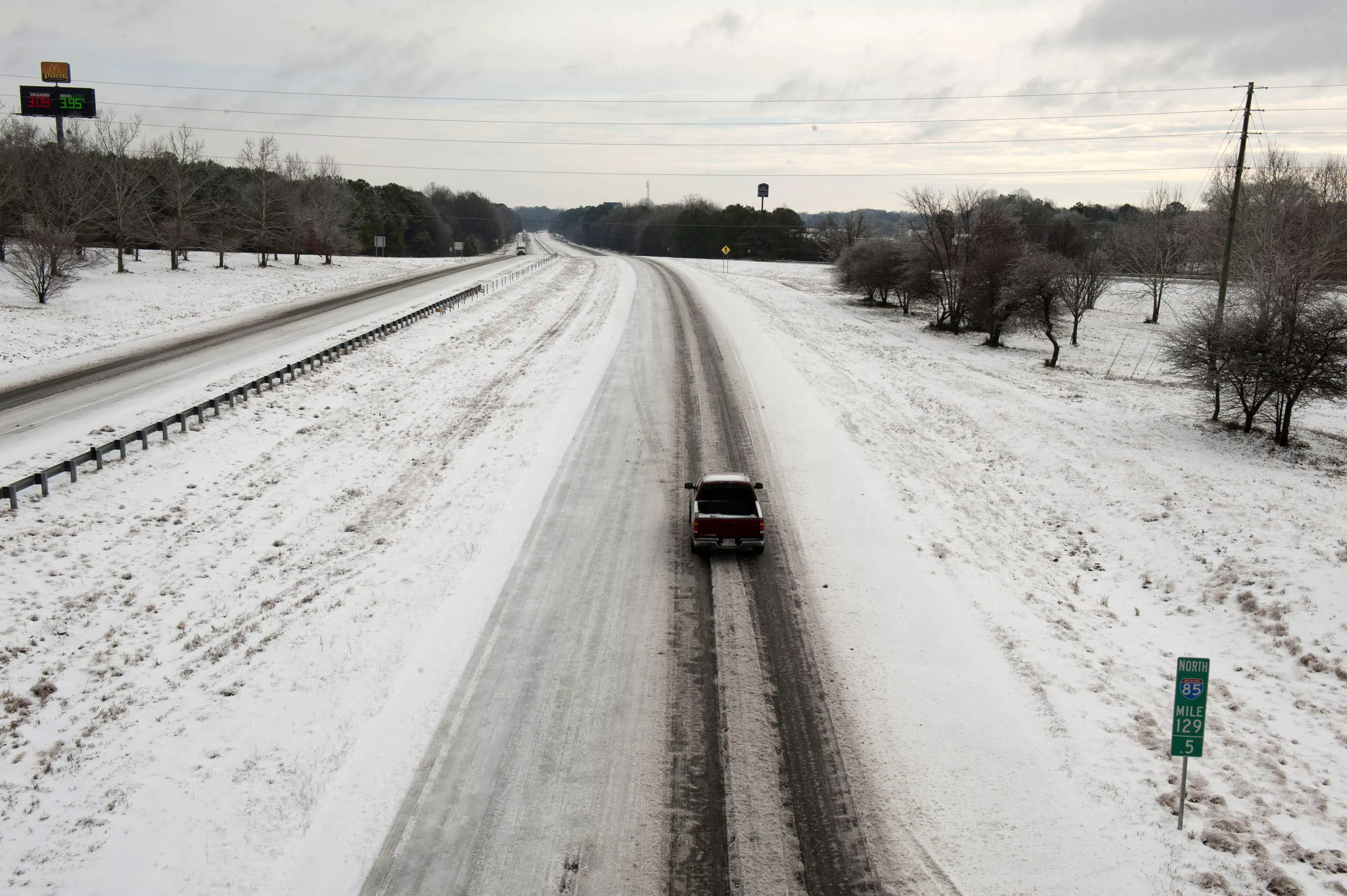 Southern states could see rare ice storm and wintry conditions