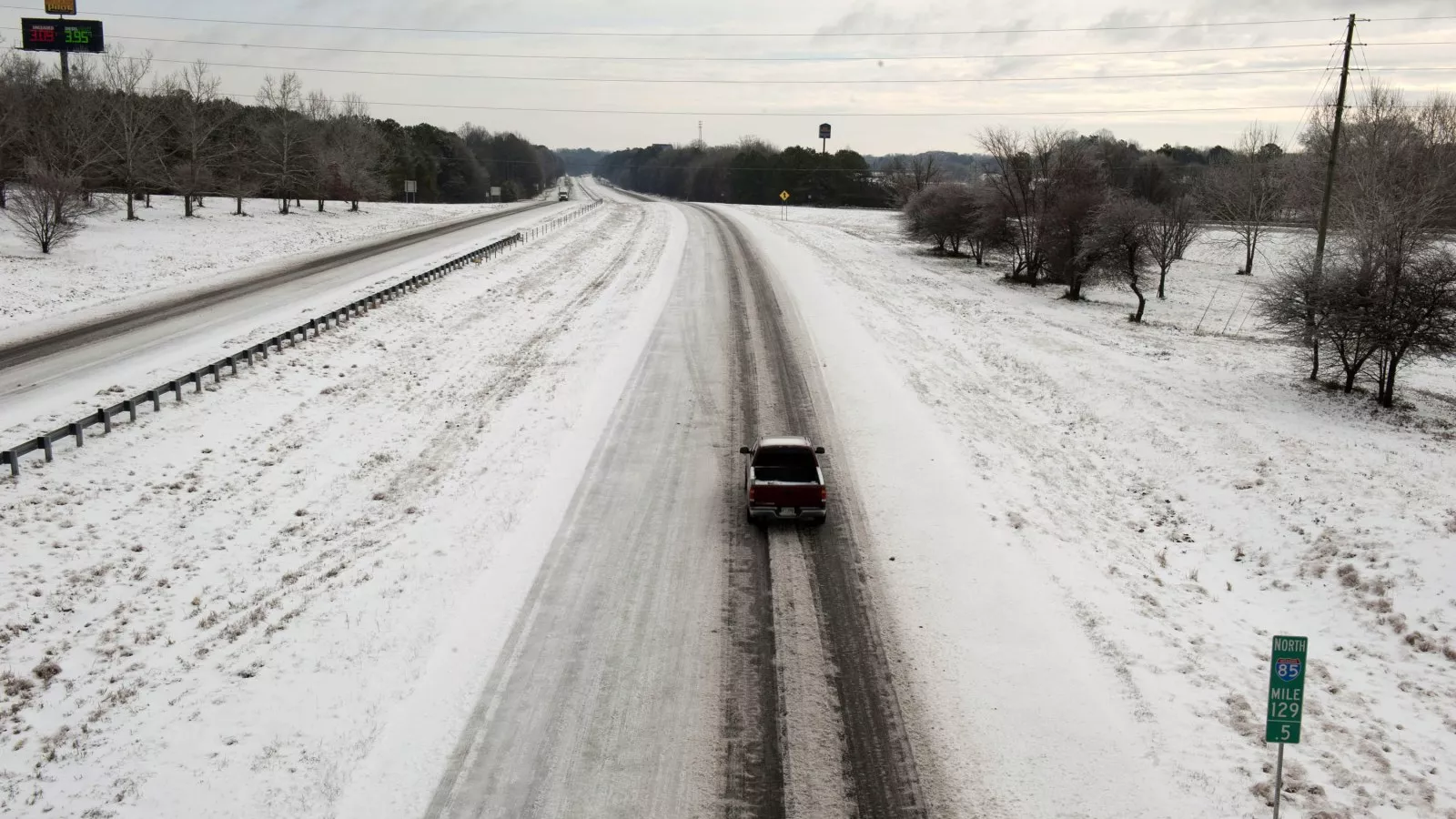 Southern states could see rare ice storm and wintry conditions