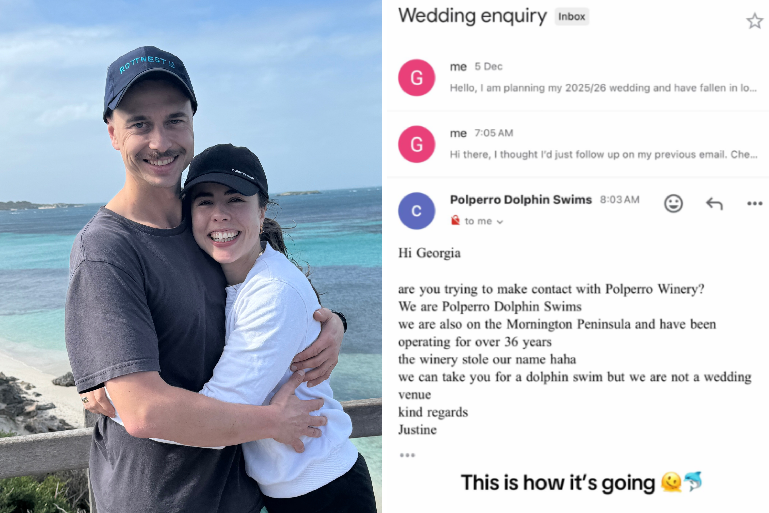 Bride-to-be tries to book wedding venue, offered dolphin swim instead