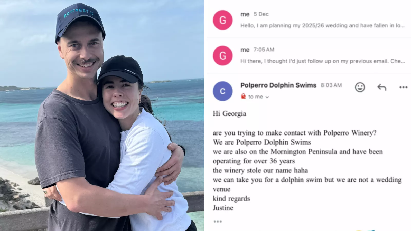 Bride-to-be tries to book wedding venue, offered dolphin swim instead