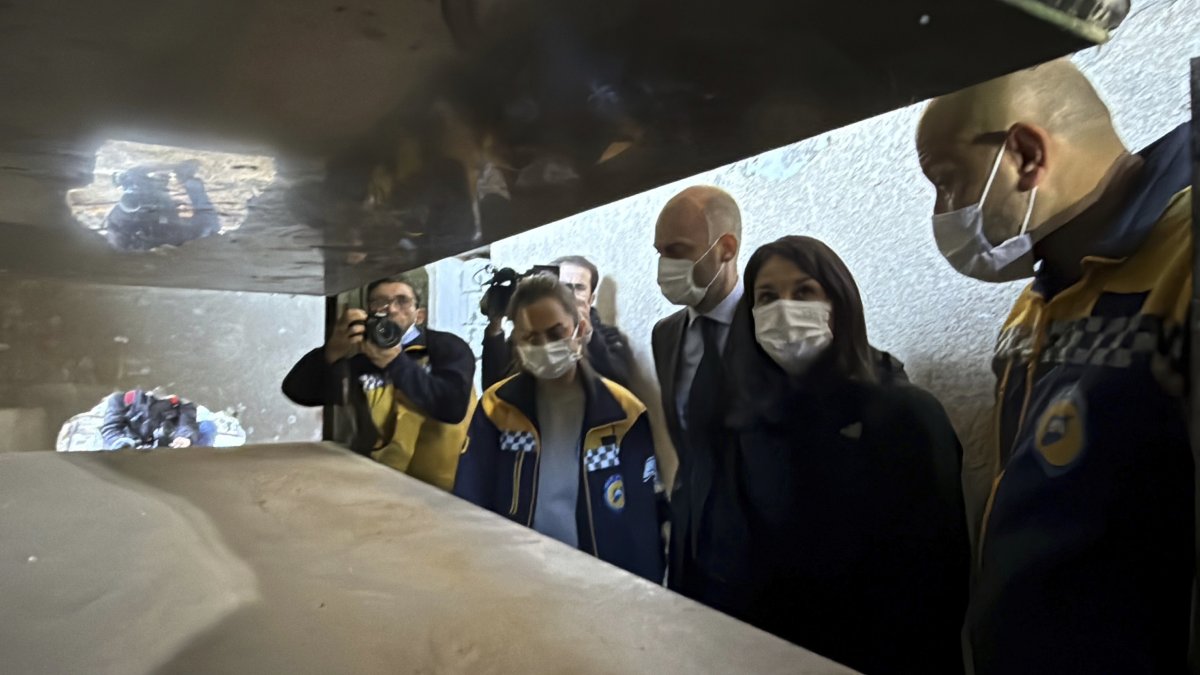 German Foreign Minister Annalena Baerbock Syria