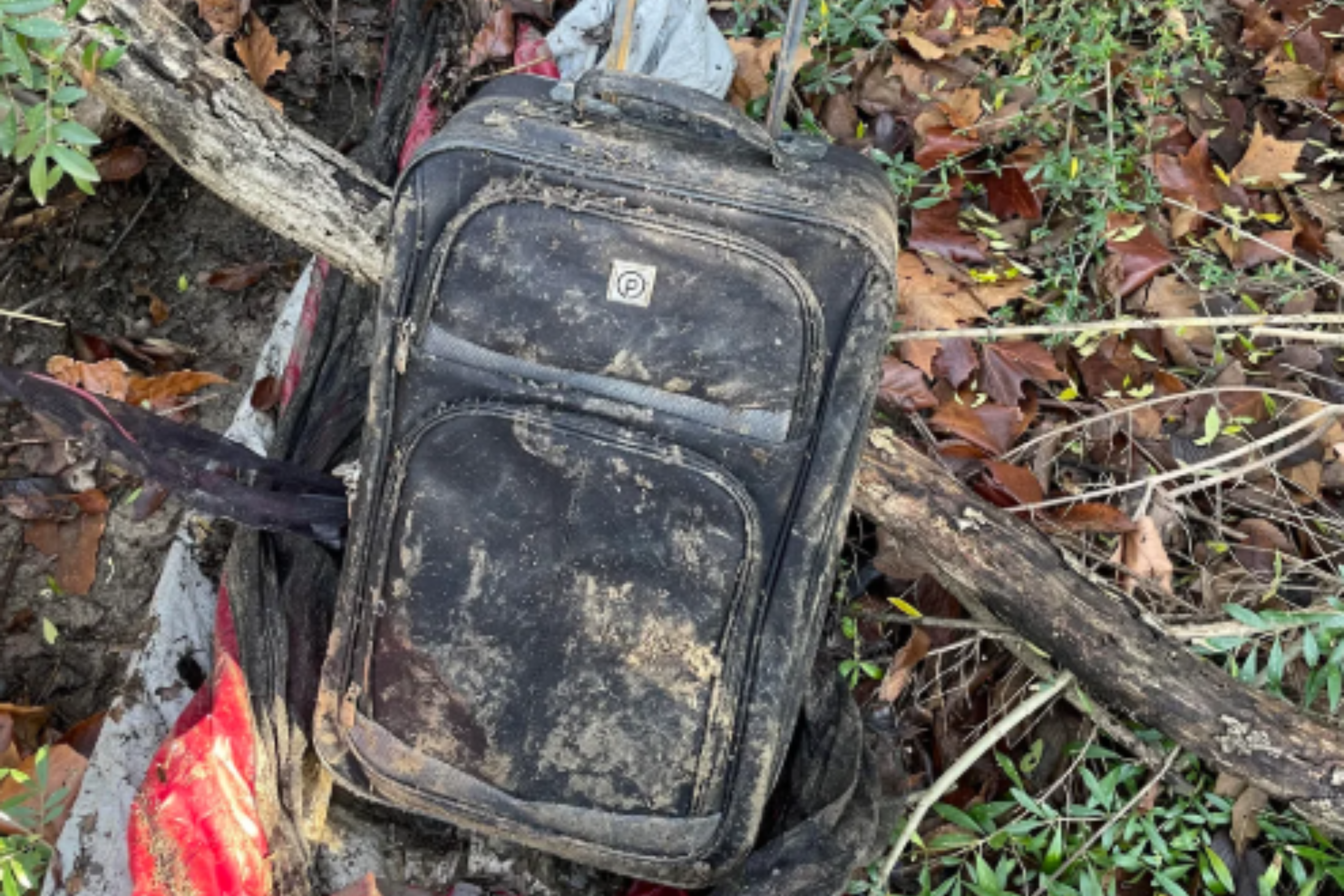 Man Finds Abandoned Suitcase Submerged in Creek, Decides to Open It