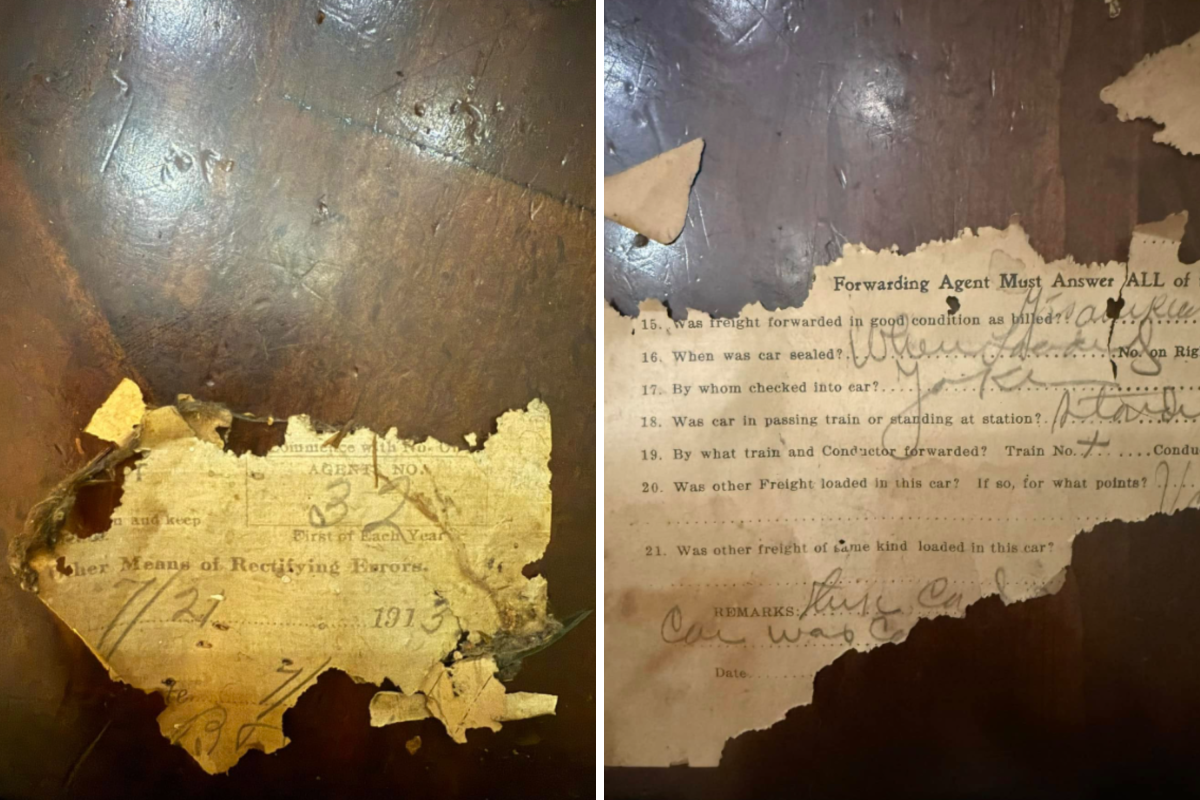 Old paper found underneath floorboards