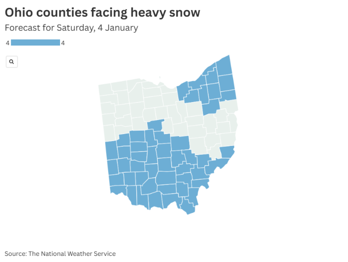 mapa de ohio