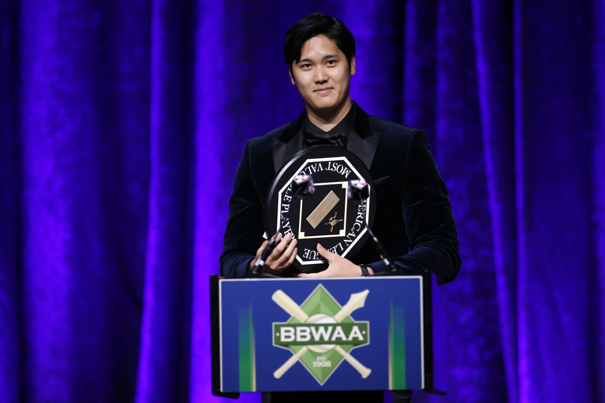 Shohei Ohtani Los Angeles Dodgers MVP award