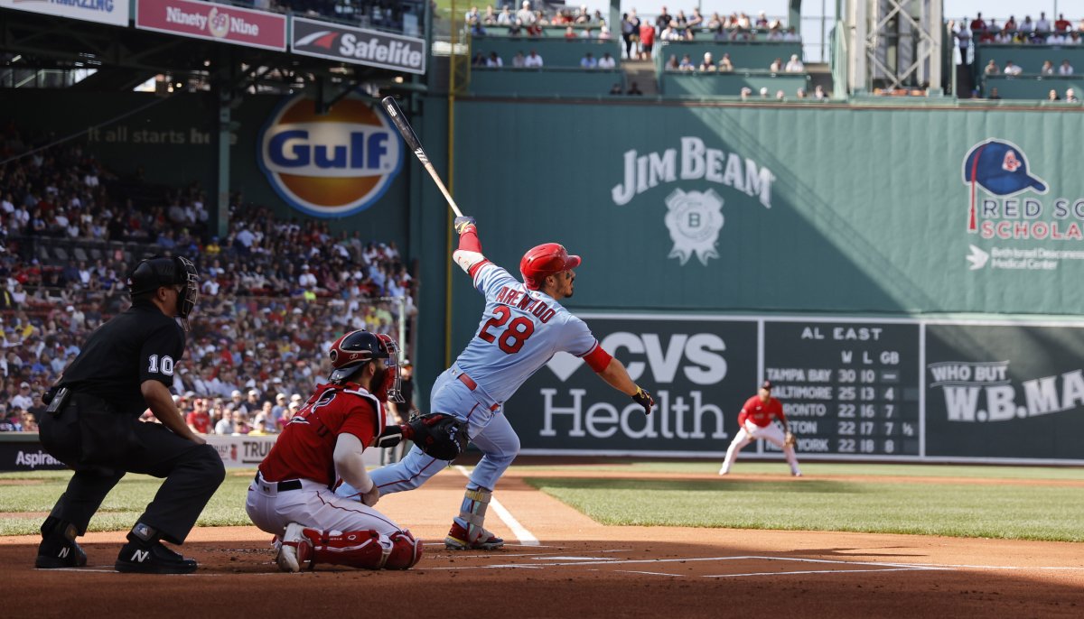 Nolan Arena hits at Fenway ParkBOSTON, MA 