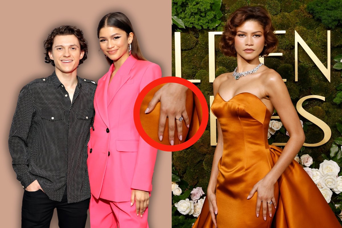 Are Zendaya and Tom Holland Engaged? Ring Sparks Rumors at Golden