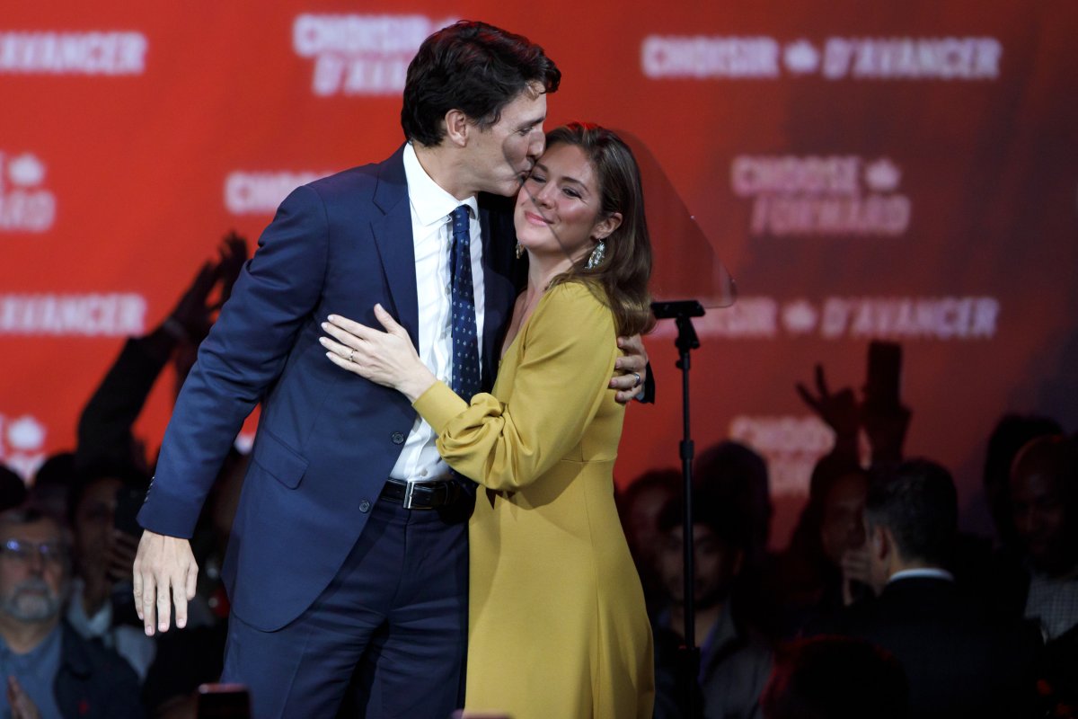 Trudeau and wife 