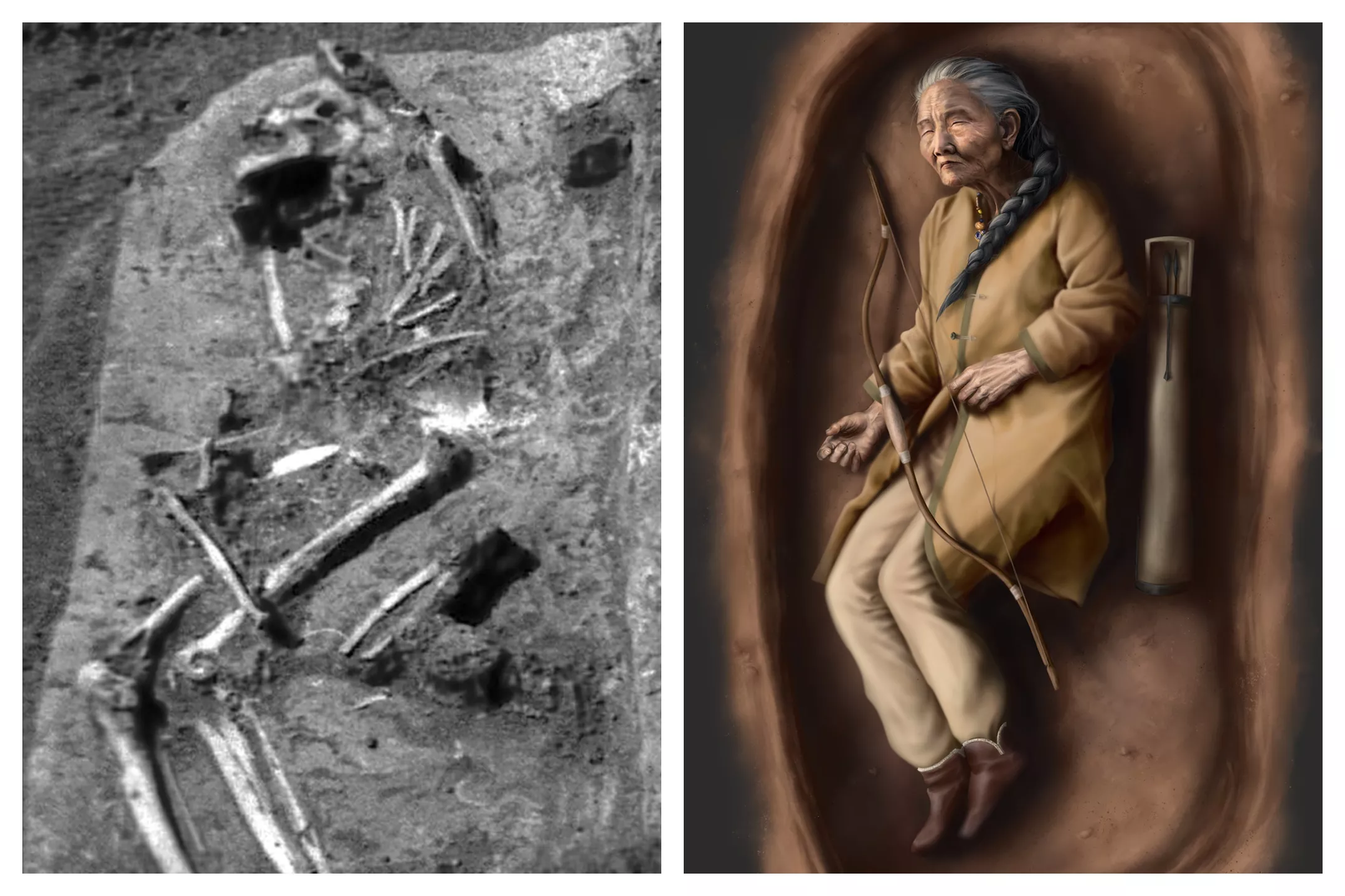 Archaeologists reveal "unique" burial from 1,000 years ago