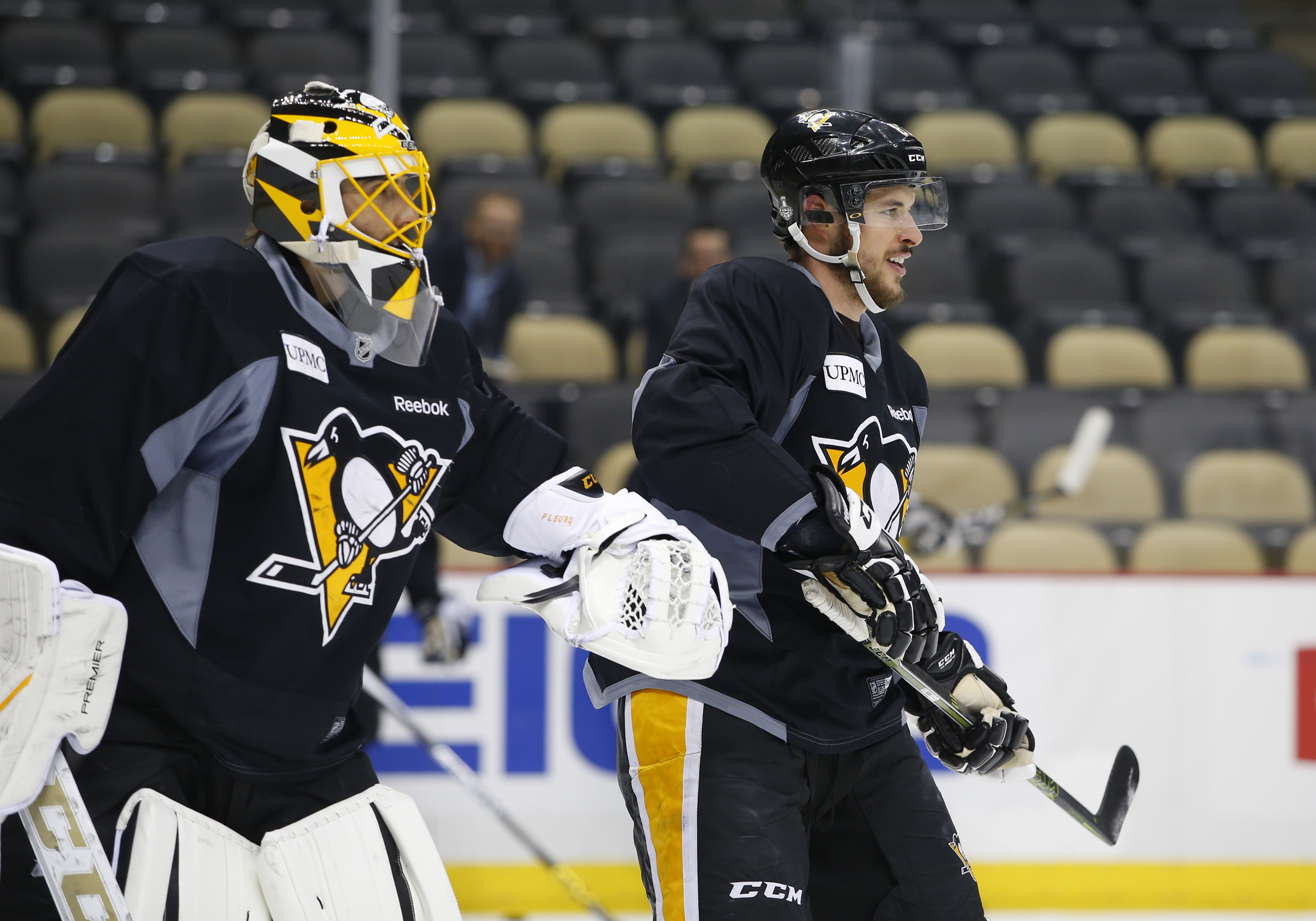 Fleury Pranks Crosby Before Hurricanes Game