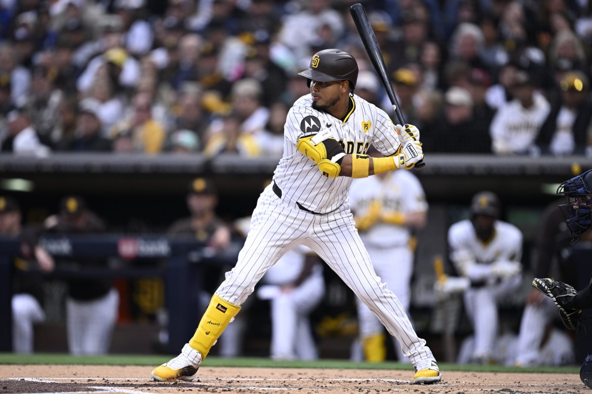 San Diego Padres infielder Luis Arráez