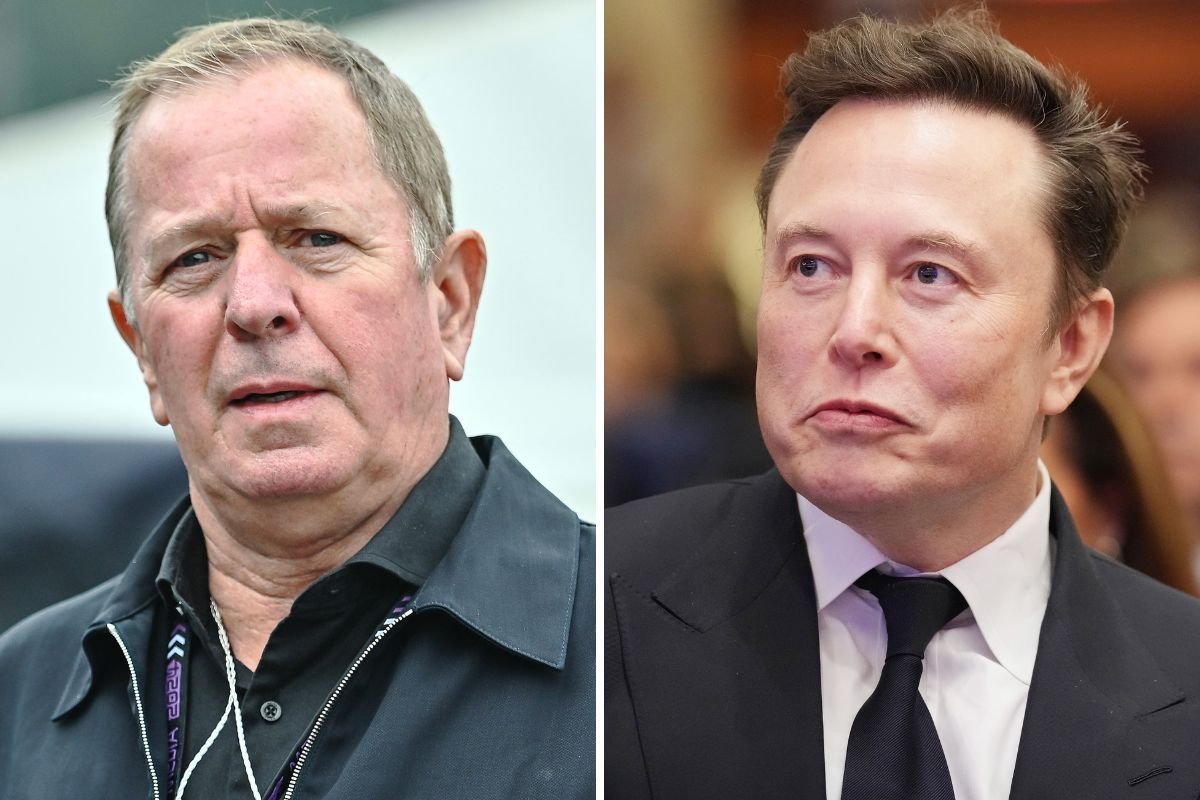 Martin Brundle and Elon Musk