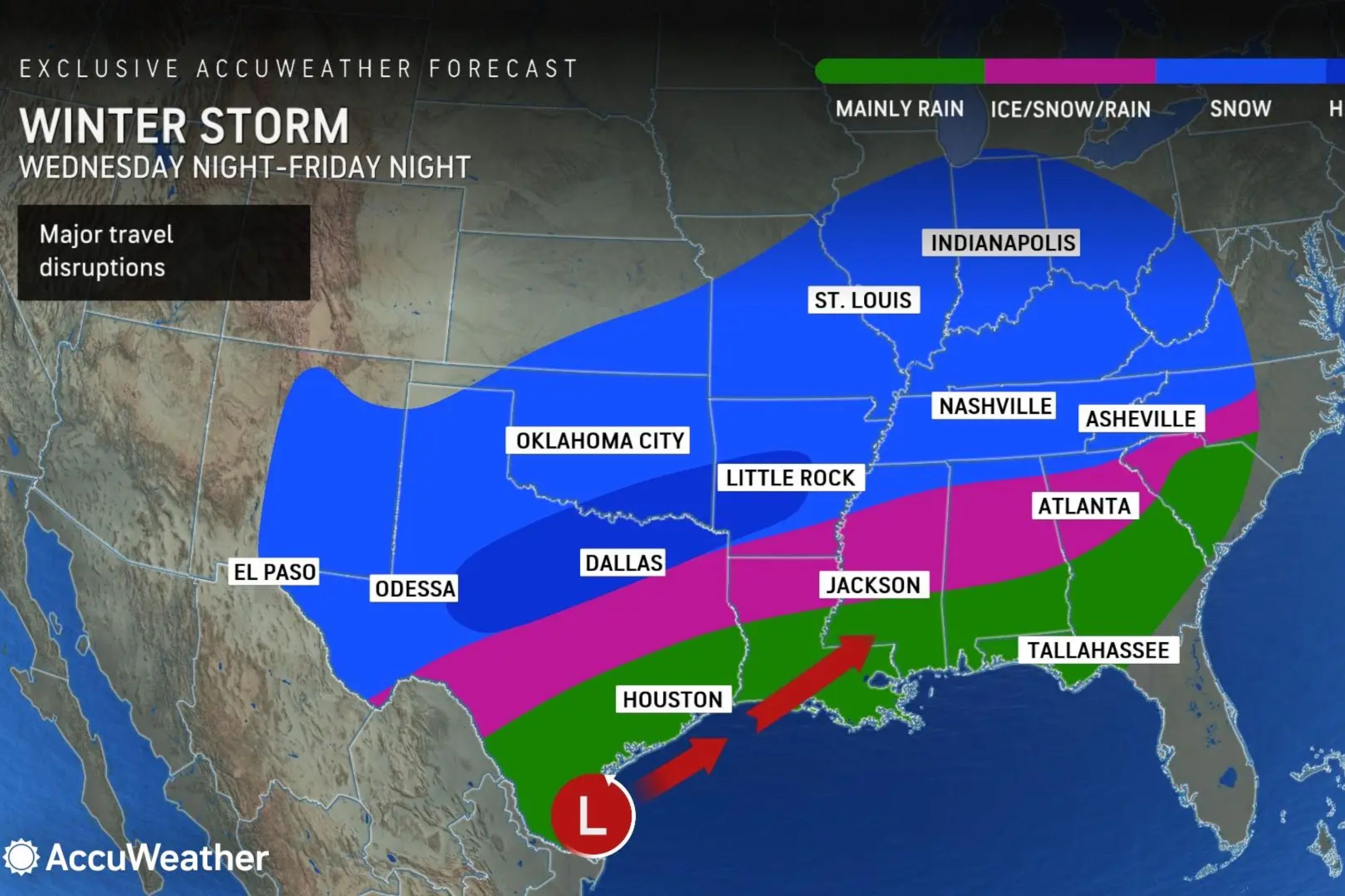 Map Shows 17 States Under Threat of Fresh Winter Storm Newsweek