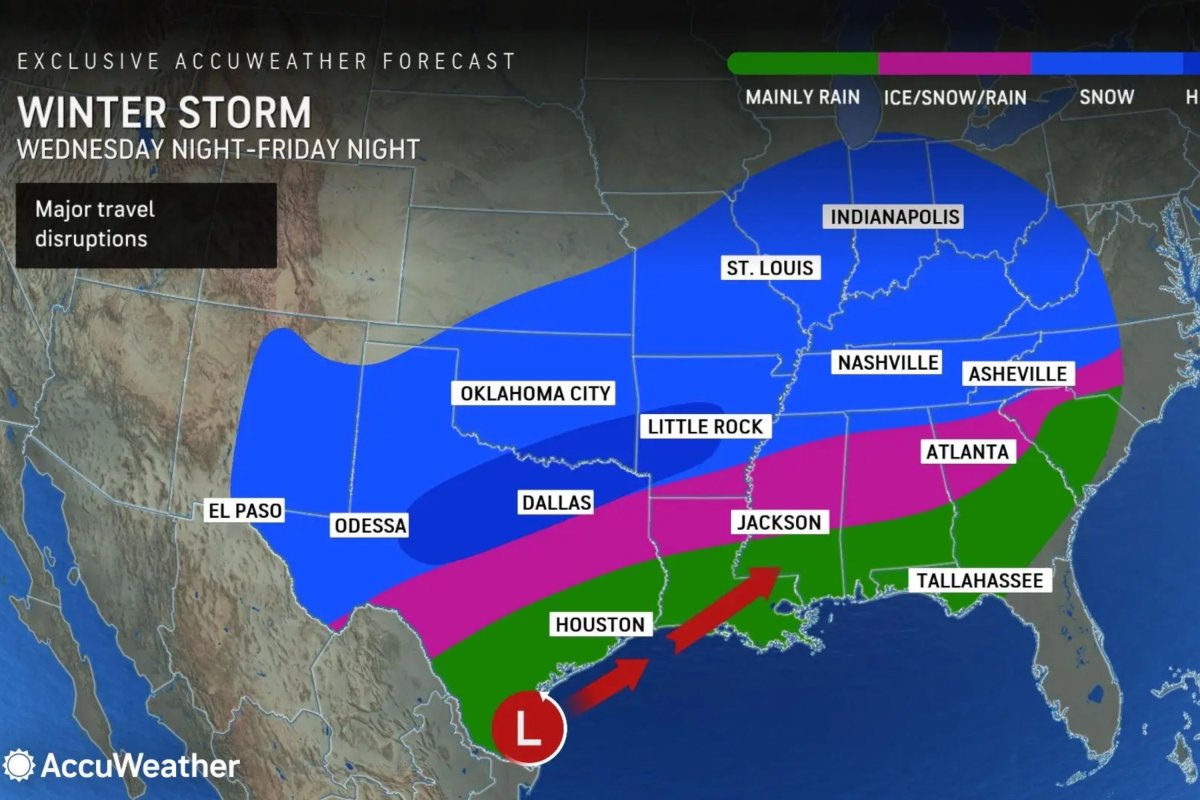 AccuWeather fresh storm map