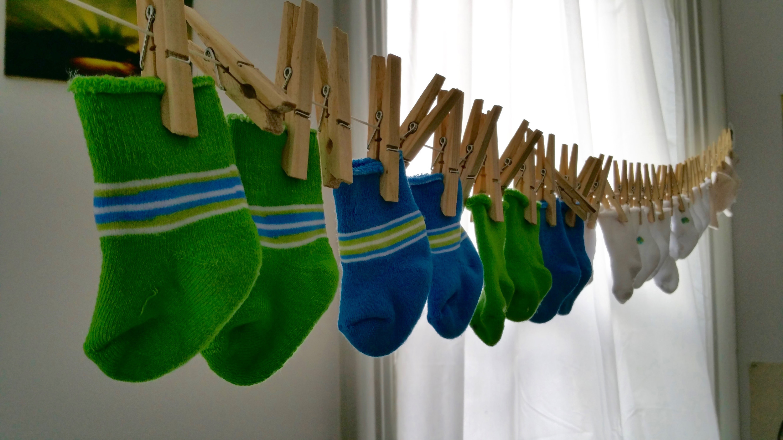 Shock over parent's realization after washing, drying 60 toddler socks