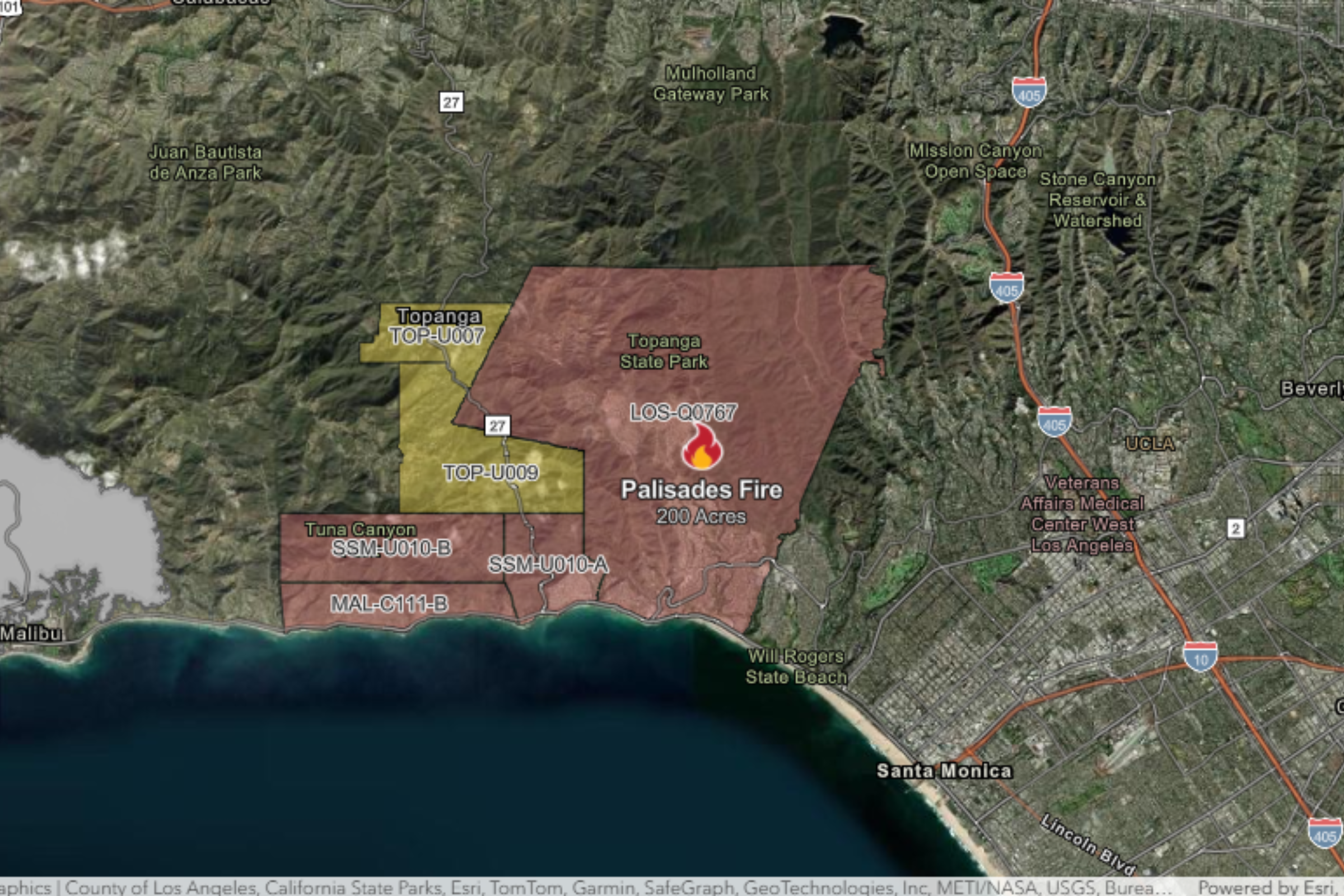 Widespread Evacuations Ordered for Pacific Palisades Fire as Flames